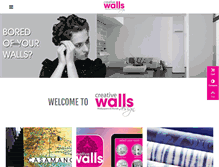 Tablet Screenshot of creativewallsdesign.com